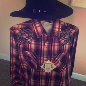 NWT MENS western shirt  ELY cattleman